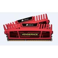 corsair 8gb 2x4gb ddr3 1600mhz red vengeance memory kit cl9 9 9 9 24 1 ...