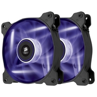 corsair af120 led purple quiet edition high airflow 120mm fan twin pac ...