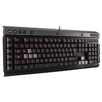 Corsair K30 Gaming Keyboard, 6 Programmable G keys, Backlit RED LED