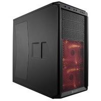 Corsair Graphite Series 230T Compact Mid Tower Case Black on Black with RED LED fans