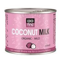 cocofina organic coconut milk mild 200ml