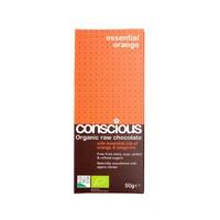 conscious chocolate essential orange 50g