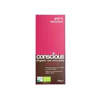 Conscious Chocolate Goji and Coconut 50g