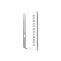 Compulocks WalliPad Rack for 8 Tablets - white and silver stripe