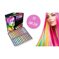Coloured Hair Chalks - 12 or 24