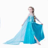 Cosplay Costumes / Party Costume / Masquerade Princess / Cinderella / Fairytale / Cosplay Movie Cosplay Blue Solid DressHalloween /