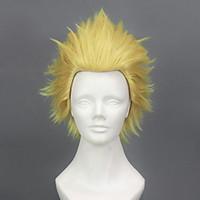 Cosplay Wigs Fate/Zero Archer Golden Short Anime Cosplay Wigs 30 CM Heat Resistant Fiber Male