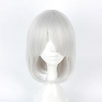 Cosplay Wigs Cosplay Cosplay White Short Anime Cosplay Wigs 40 CM