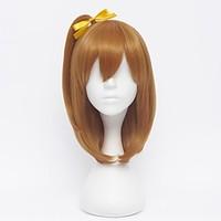 Cosplay Wigs Love Live Honoka K?saka Brown Short Anime Cosplay Wigs 35 CM Heat Resistant Fiber Female