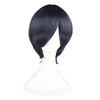 Cosplay Wigs Black Butler Ciel Phantomhive Blue / Gray Short Anime Cosplay Wigs 32 CM Heat Resistant Fiber Male / Female
