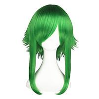 Cosplay Wigs Vocaloid Gumi Green Medium Anime Cosplay Wigs 55 CM Heat Resistant Fiber Male / Female