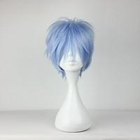 Cosplay Wigs Cosplay Kuroko Tetsuya Blue Short Anime Cosplay Wigs 30 CM Heat Resistant Fiber Male