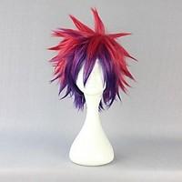 Cosplay Wigs No Game No Life Sora Red Short / Straight Anime Cosplay Wigs 30 CM Heat Resistant Fiber Male