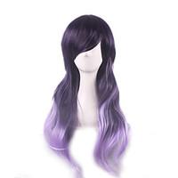 Cosplay Suits Cosplay Cosplay Ombre Purple Long Anime Cosplay Wigs 75cm CM Heat Resistant Fiber Female