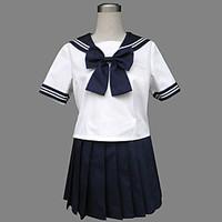 Cosplay Costumes Party Costume Student/School Uniform Sailor/Navy Career Costumes Festival/Holiday Halloween Costumes Ink Blue Patchwork