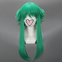 Cosplay Wigs Vocaloid Gumi Green Medium Anime/ Video Games Cosplay Wigs 45 CM Heat Resistant Fiber Female