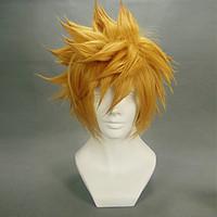 Cosplay Wigs Kingdom Hearts Roxas Golden Short Anime/ Video Games Cosplay Wigs 35 CM Heat Resistant Fiber Male
