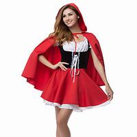 Cosplay Costumes / Party Costume Innocent Little Red Riding Hood Red Polyester Women\'s Halloween Party Costume