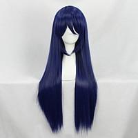 Cosplay Wigs Cosplay Umi Sonoda Blue Long Anime Cosplay Wigs 80 CM Heat Resistant Fiber Female
