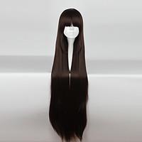 Cosplay Wigs Cosplay Cosplay Brown Long / Straight Anime Cosplay Wigs 110cm CM Heat Resistant Fiber Female