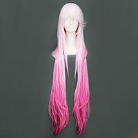 Cosplay Wigs Guilty Crown Inori Yuzuriha Pink Long Anime Cosplay Wigs 110 CM Heat Resistant Fiber Female