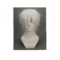 Cosplay Wigs NO.6 Cosplay White Short Anime Cosplay Wigs 30 CM Male / Female