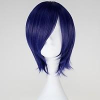 Cosplay Wigs Tokyo Ghoul Kirishima Touka Blue Short Anime Cosplay Wigs 32 CM Heat Resistant Fiber Female
