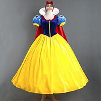 Cosplay Costumes Princess Fairytale Movie Cosplay Red Patchwork Dress Headpiece Cloak More Accessories Halloween Christmas New Year Female