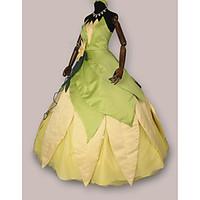 Cosplay Costumes / Party Costume The Princess and the Frog Tiana Green and White Dress Halloween Costume(2 Pieces)