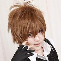 Cosplay Wigs Reborn! Tsunayoshi Sawada Brown Short Anime Cosplay Wigs 30 CM Heat Resistant Fiber Male