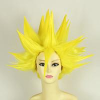 Cosplay Wigs Dragon Ball Vegeta Yellow Short Anime Cosplay Wigs 35 CM Heat Resistant Fiber Male