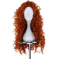 cosplay wigs brave mavis orange medium curly anime cosplay wigs 75 cm  ...