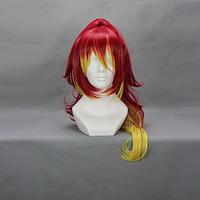 Cosplay Wigs Blue Exorcist Shura Kirigakure Red Long Anime Cosplay Wigs 80 CM Heat Resistant Fiber Female