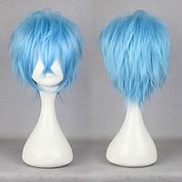 Cosplay Wigs Karneval Cosplay Blue Short Anime Cosplay Wigs 30 CM Male / Female