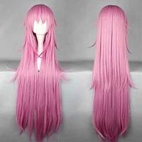 Cosplay Wigs K Neko Pink Long Anime Cosplay Wigs 110 CM Heat Resistant Fiber Female