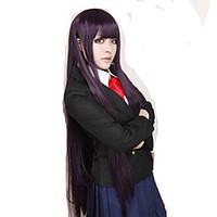 Cosplay Wigs Inu x Boku SS Ririchiyo Shirakiin Purple Long Anime Cosplay Wigs 100 CM Heat Resistant Fiber Female