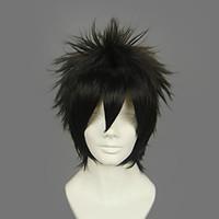 Cosplay Wigs Gintama Hijikata Toushirou Black Short Anime Cosplay Wigs 30 CM Heat Resistant Fiber Male