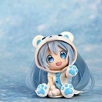 Cosplay Bear Lovely Snow Band Hatsune 7CM PVC Model Doll Toys Anime Action Figures