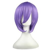 cosplay wigs suzumiya haruhi hiiragi tsukasa purple short anime cospla ...