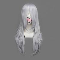 Cosplay Wigs Final Fantasy Yazoo Silver Medium Anime/ Video Games Cosplay Wigs 64 CM Heat Resistant Fiber Male