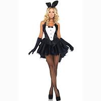 Cosplay Costumes Party Costume Bunny Girls Career Costumes Movie Cosplay Black Dress Gloves Headwear Halloween Carnival Female Polyester
