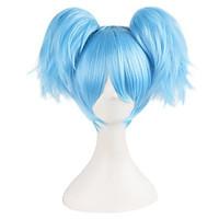 Cosplay Wigs Assassination Classroom Cosplay Blue / Green Short Anime Cosplay Wigs 25 CM Synthetic Fiber Female