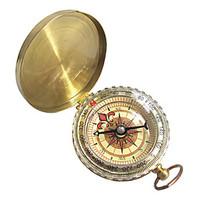 Compasses Hiking Climbing Camping Travel Compact Size Navigation Copper Gold pcs