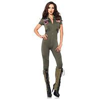 Costumes Uniforms Halloween Green Solid Terylene Leotard/Onesie / More Accessories