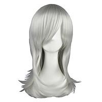 Cosplay Wigs Maria Holic Shinjir? Kurama Silver Medium Anime Cosplay Wigs 55 CM Heat Resistant Fiber Male / Female