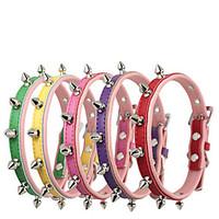 Collar Waterproof Adjustable/Retractable Safety Solid Genuine Leather PU Leather Blushing Pink Blue Green Red Coffee