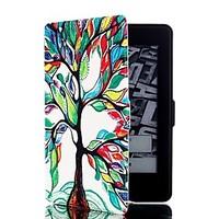 Colorful Tree Pattern Leather Full Body Case with Stand and Card Slot for Amazon Kindle Paperwhite / Kindle Paperwhite 2