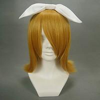 Cosplay Wigs Vocaloid Kagamine Rin Golden Short Anime/ Video Games Cosplay Wigs 40 CM Heat Resistant Fiber Female