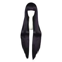 Cosplay Wigs Inu x Boku SS Ririchiyo Shirakiin Purple Long Anime Cosplay Wigs 100 CM Heat Resistant Fiber Male / Female