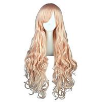 Cosplay Wigs Macross Frontier Sheryl Nome Pink Long Anime Cosplay Wigs 80 CM Heat Resistant Fiber Male / Female